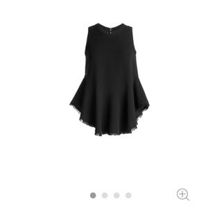 Elizabeth & James Black Merlyn Peplum Top